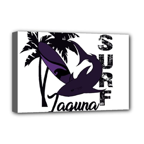 Surf - Laguna Deluxe Canvas 18  X 12   by Valentinaart