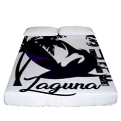 Surf - Laguna Fitted Sheet (california King Size) by Valentinaart