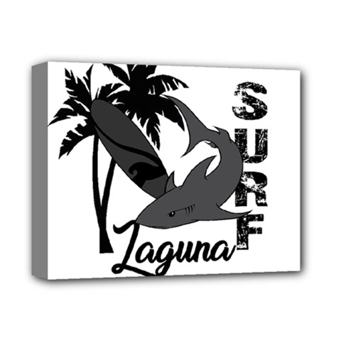 Surf - Laguna Deluxe Canvas 14  X 11  by Valentinaart