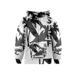 Surf - Laguna Kids  Zipper Hoodie by Valentinaart