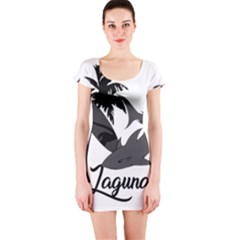 Surf - Laguna Short Sleeve Bodycon Dress by Valentinaart