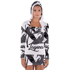 Surf - Laguna Women s Long Sleeve Hooded T-shirt by Valentinaart