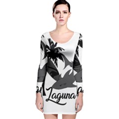 Surf - Laguna Long Sleeve Velvet Bodycon Dress by Valentinaart