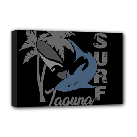 Surf - Laguna Deluxe Canvas 18  X 12   by Valentinaart