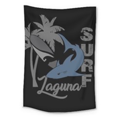 Surf - Laguna Large Tapestry by Valentinaart