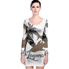 Surf - Laguna Long Sleeve Bodycon Dress by Valentinaart