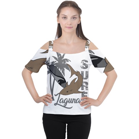 Surf - Laguna Women s Cutout Shoulder Tee by Valentinaart