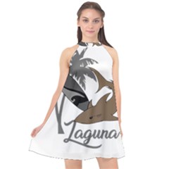 Surf - Laguna Halter Neckline Chiffon Dress 