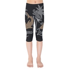 Surf - Laguna Kids  Capri Leggings  by Valentinaart