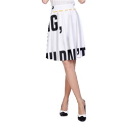 07 Copywriting Thing Copy A-line Skirt by flamingarts