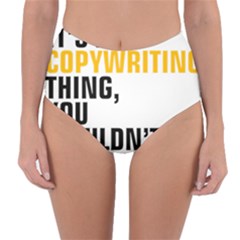 07 Copywriting Thing Copy Reversible High-waist Bikini Bottoms