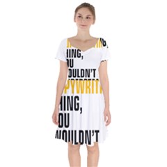 07 Copywriting Thing Copy Short Sleeve Bardot Dress by flamingarts