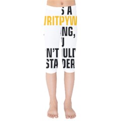 07 Copywriting Thing Copy Kids  Capri Leggings 