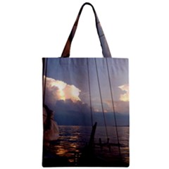 Sailing Into The Storm Zipper Classic Tote Bag by oddzodd