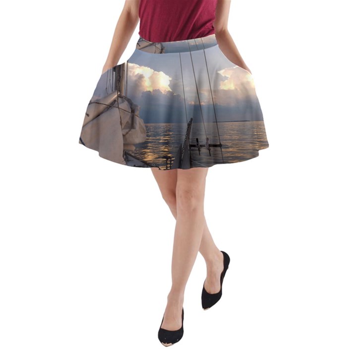 Sailing Into The Storm A-Line Pocket Skirt