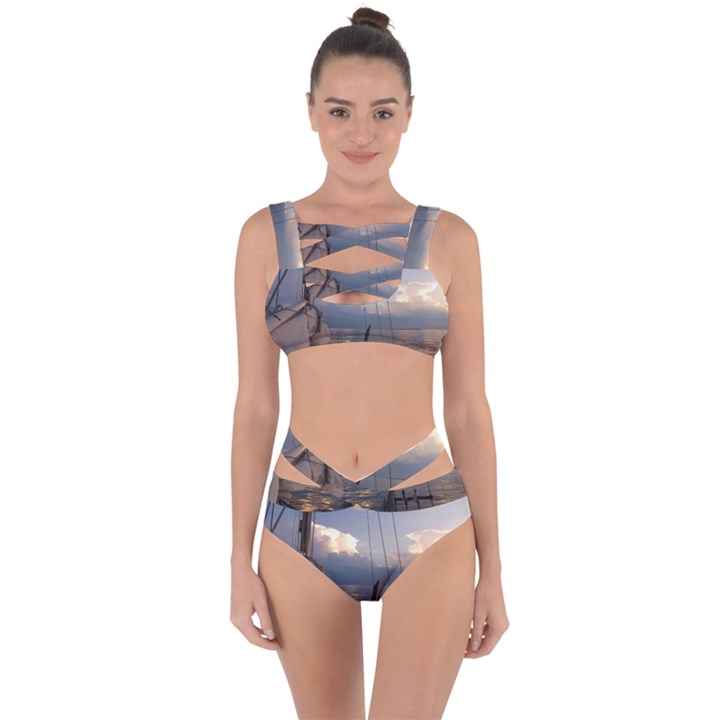 Sailing Into The Storm Bandaged Up Bikini Set 