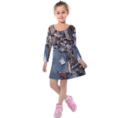 Transition Kids  Long Sleeve Velvet Dress by oddzodd