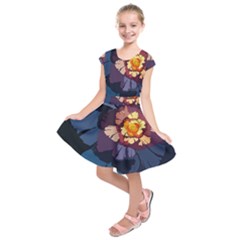 Flower Kids  Short Sleeve Dress by oddzodd