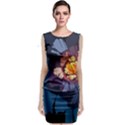 Flower Sleeveless Velvet Midi Dress View1