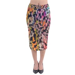 Colorful Texture                       Velvet Pencil Skirt by LalyLauraFLM