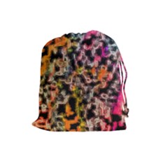 Colorful Texture                     Drawstring Pouch by LalyLauraFLM