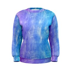 Blue purple watercolors                      Women s Sweatshirt