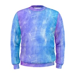 Blue purple watercolors                      Men s Sweatshirt