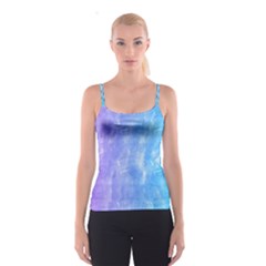 Blue purple watercolors                     Spaghetti Strap Top