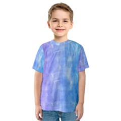 Blue purple watercolors                     Kid s Sport Mesh Tee