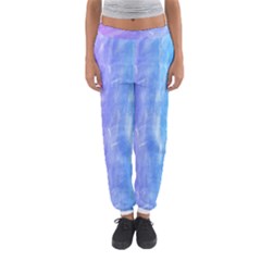 Blue purple watercolors                     Women s Jogger Sweatpants