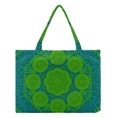 Summer And Festive Touch Of Peace And Fantasy Medium Tote Bag by pepitasart