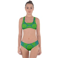 Summer And Festive Touch Of Peace And Fantasy Criss Cross Bikini Set by pepitasart