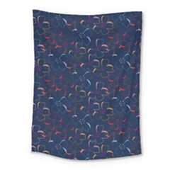 colorful floral patterns Medium Tapestry