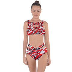 Red Hot Camo Bandaged Up Bikini Set 