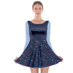 04 B 04 A Long Sleeve Skater Dress