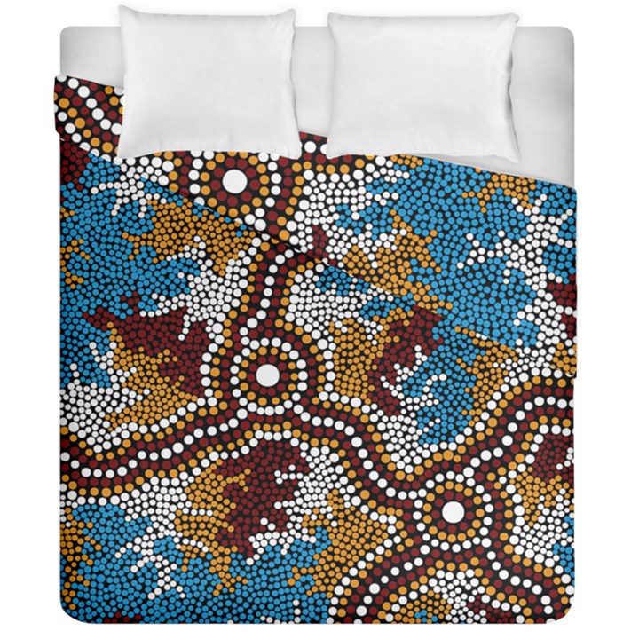 Aboriginal Art – Wetland Dreaming Duvet Cover Double Side (California King Size)