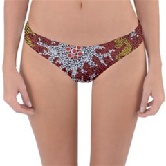 Aboriginal Art – Riverside Dreaming Reversible Hipster Bikini Bottoms