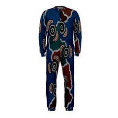 Aboriginal Art - Riverside Dreaming Onepiece Jumpsuit (kids)