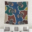 Aboriginal Art - Riverside Dreaming Square Tapestry (Large) View2