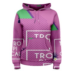 Behance Feelings Beauty Polka Dots Leaf Triangle Tropical Pink Women s Pullover Hoodie by Mariart