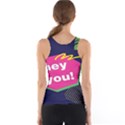 Behance Feelings Beauty Hey You Leaf Polka Dots Pink Blue Tank Top View2