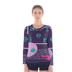 Behance Feelings Beauty Space Alien Star Galaxy Women s Long Sleeve Tee