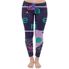 Behance Feelings Beauty Space Alien Star Galaxy Classic Winter Leggings by Mariart