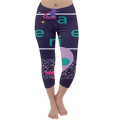 Behance Feelings Beauty Space Alien Star Galaxy Capri Winter Leggings  by Mariart