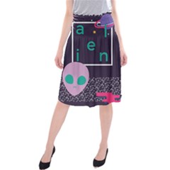 Behance Feelings Beauty Space Alien Star Galaxy Midi Beach Skirt by Mariart