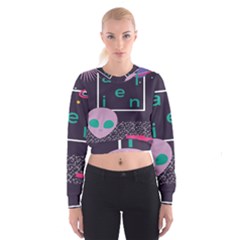 Behance Feelings Beauty Space Alien Star Galaxy Cropped Sweatshirt by Mariart