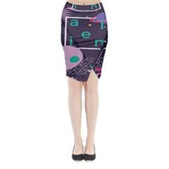 Behance Feelings Beauty Space Alien Star Galaxy Midi Wrap Pencil Skirt by Mariart