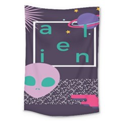 Behance Feelings Beauty Space Alien Star Galaxy Large Tapestry