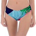 Behance Feelings Beauty Waves Blue Yellow Pink Green Leaf Reversible Classic Bikini Bottoms View1