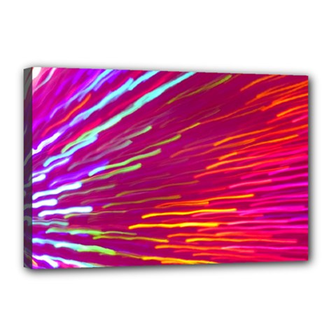 Zoom Colour Motion Blurred Zoom Background With Ray Of Light Hurtling Towards The Viewer Canvas 18  X 12  by Mariart